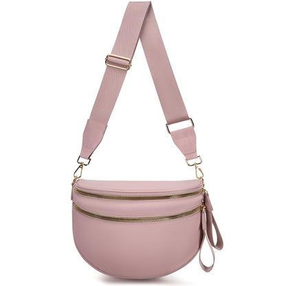 HOTPure Colour Crossbody Bum Bags for Women Spacious Checkered Cross body Bag Nylon Trendy Fanny Pack for Travel
