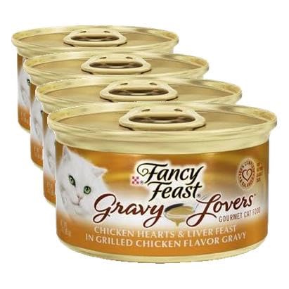 HOTPurina Fancy Feast Seafood Classic Pate Collection Grain Free Wet Cat Food Variety Pack - (Pack of 24) 3 oz. Cans