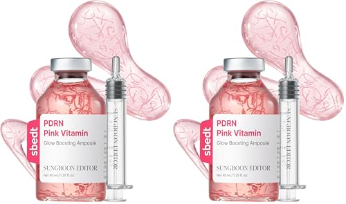 HOTSUNGBOON EDITOR Glow Intensive Deep Collagen Silk Peptide EGF Ampoule, Copper Peptides Serum for Face with Multi Peptides, Hydrating Korean Skincare Facial Serum for Smooth-Looking Skin, 1.35 fl oz