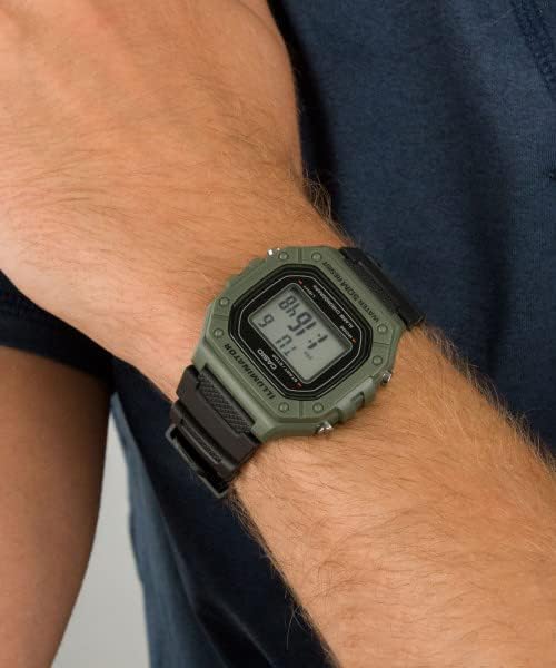 HOTCasio W218H Series | Men’s Digital Watch | 50M WR | 1/100 Second Stopwatch | 100 SEC Chronograph | LED Backlight | Countdown Timer | Daily Alarm | Hourly Time Signal | 7 Year Battery