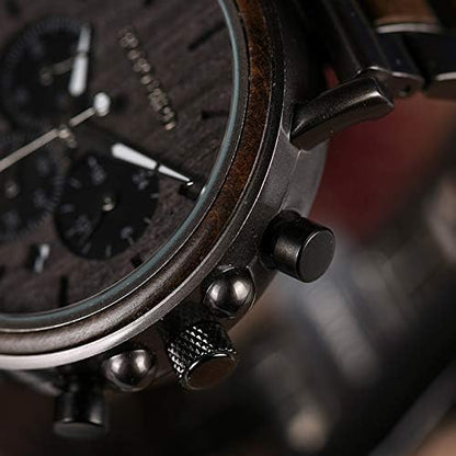 HOT2win Engraved Wooden Watch for Boyfriend My MAN Fiancé Husband Customized Personalized Wood Watches for Men Birthday Anniversary Personalized Watch