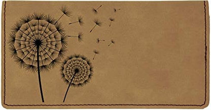 HOTCAROUSELCHECKS Make A Wish Laser Engraved Leatherette Checkbook Cover