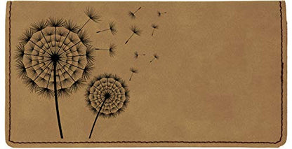 HOTCAROUSELCHECKS Make A Wish Laser Engraved Leatherette Checkbook Cover
