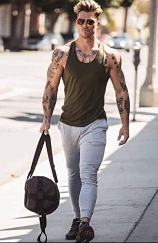 HOTCOOFANDY Men's 3 Pack Tank Tops Cotton Performance Sleeveless Casual Classic T Shirts