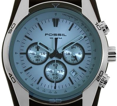HOTFossil Men's Watch, Coachman Quartz Stainless Steel and Chronograph Leather Watch for Men