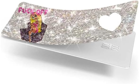 HOTExotixCard The Original Ultra Bling Reflective Card Sticker Debit -Credit Skin Shiny Removable Cover Especially Bright, Protecting No Bubble, Waterproof Card Cover (Girl Exotix)