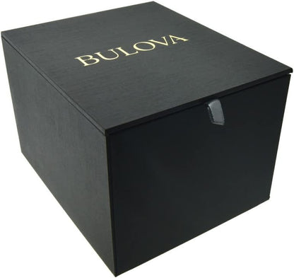 HOTBulova Men's Multi-Function 3-Hand Quartz Watch with Diamond Dial, Edge to Edge Crystal