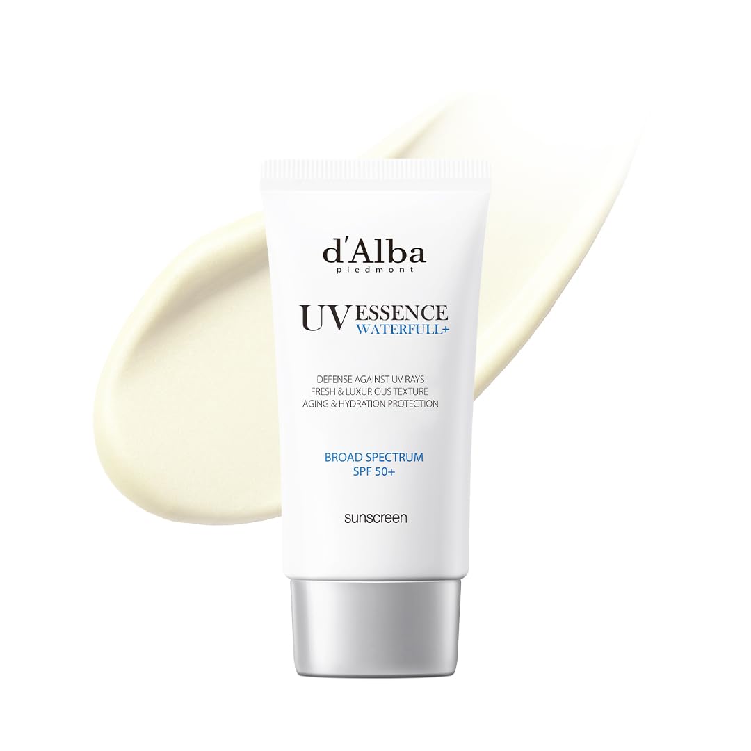 HOTd'alba Piedmont Waterfull Tone-Up Sunscreen Serum BROAD SPECTRUM SPF 50 + Korean Sunscreen for Face, All Skin Tones (1.69 fl.oz.)