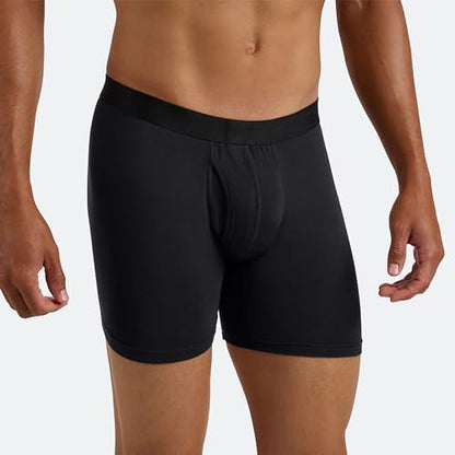 MeUndies – Men’s Boxer Briefs with Fly – 6” Inseam with Breathable and Comfortable Tencel Micro Modal Fabric – 3 Pack