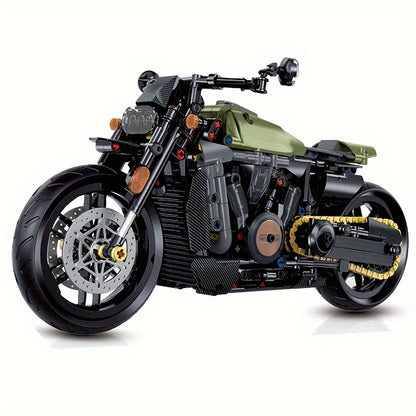 634pcs 60514 Technology Motorcycle Building Blocks