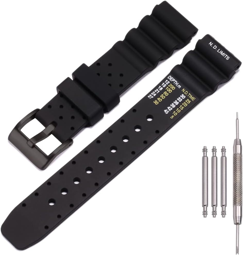HOT20mm Soft Silicone Strap compatible with Citizen Hyper Aqualand Duplex Promaster Men's Dive Watch Band waterproof wristband watches Accessories