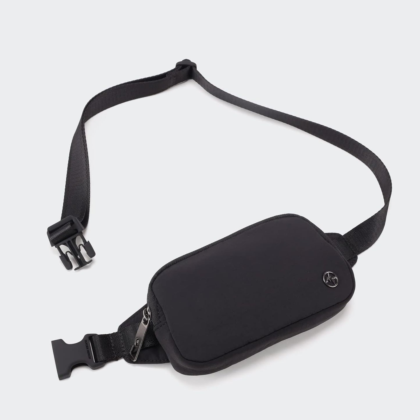 HOTPander Mini Belt Bag – Ultra Compact, Fits 6.7” Phone, Lipstick, Earbuds, Essentials, Small Crossbody Waist Purse, Black Onyx