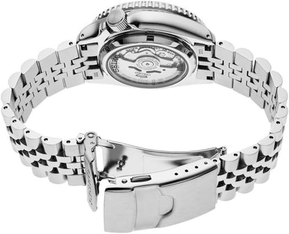 HOTSEIKO Automatic Watch for Men - 5 Sports Collection - Men's Sport Watch, Stainless Steel, GMT Hand - Water-Resistant 100M