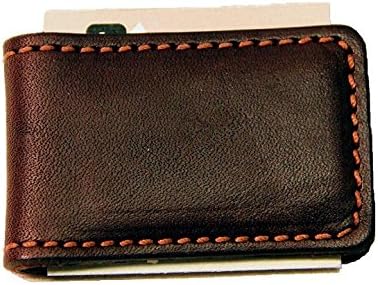 HOTLeather Money Clip with Xtra Strong Magnet - Made in the USA - Handcrafted