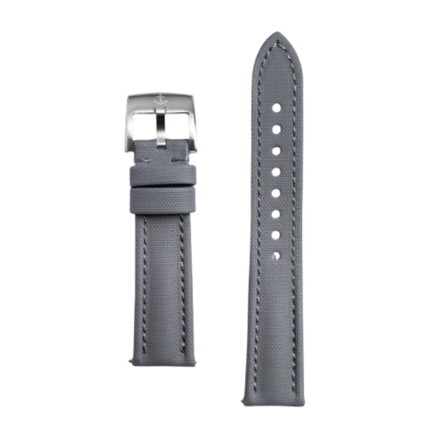 HOTAnchor Strap Co | Classic Sailcloth Watch Strap | Marine-Grade Outer + Caoutchouc Rubber Lining | Water-Resistant | Brushed 316L Stainless Steel Buckle | Fits 6.25–8.25in Wrists