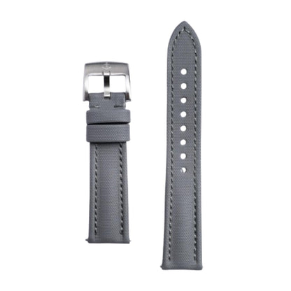 HOTAnchor Strap Co | Classic Sailcloth Watch Strap | Marine-Grade Outer + Caoutchouc Rubber Lining | Water-Resistant | Brushed 316L Stainless Steel Buckle | Fits 6.25–8.25in Wrists