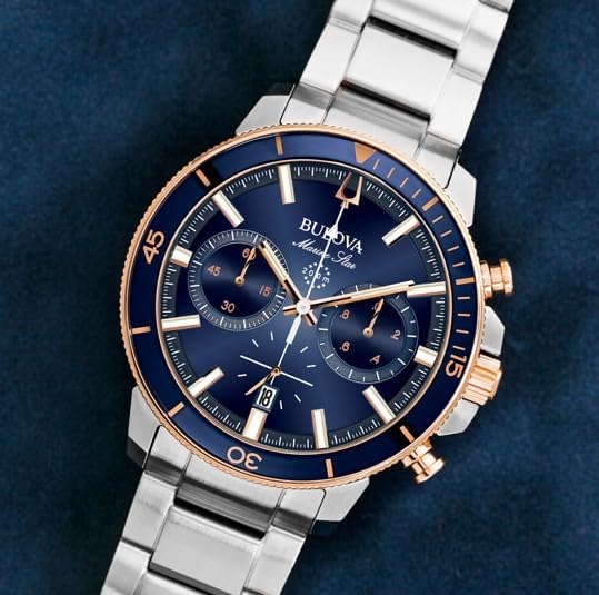 HOTBulova Men's Marine Star Series C Two-Tone Stainless Steel 6-Hand Chronograph Quartz Watch