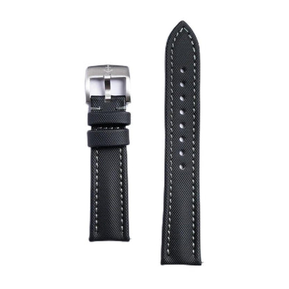 HOTAnchor Strap Co | Classic Sailcloth Watch Strap | Marine-Grade Outer + Caoutchouc Rubber Lining | Water-Resistant | Brushed 316L Stainless Steel Buckle | Fits 6.25–8.25in Wrists