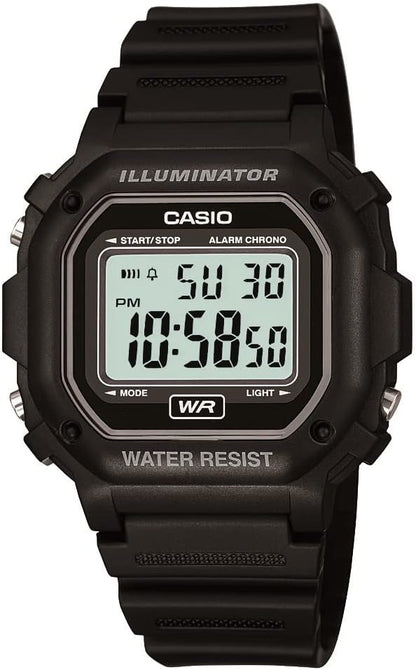 HOTCasio F108WH Series | Men's Digital Watch | Illuminator | Water Resistant | LED Light | Daily Alarm | 1/100 SEC Stopwatch | 3 Hands (HR, Min, SEC) | Date/Day Display | Daily Alarm | 7 Year Battery