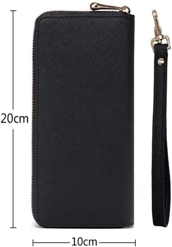HOTPersonalized Photo Wallet Women Leather Wallet Clutch Wallet with Wristlet handbag best gift for women(Black Double Side)