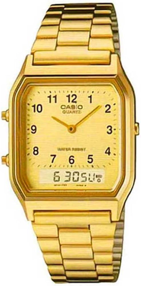 HOTCasio Men's AQ-230GA-9D Gold Analog & Digital with Index Watch