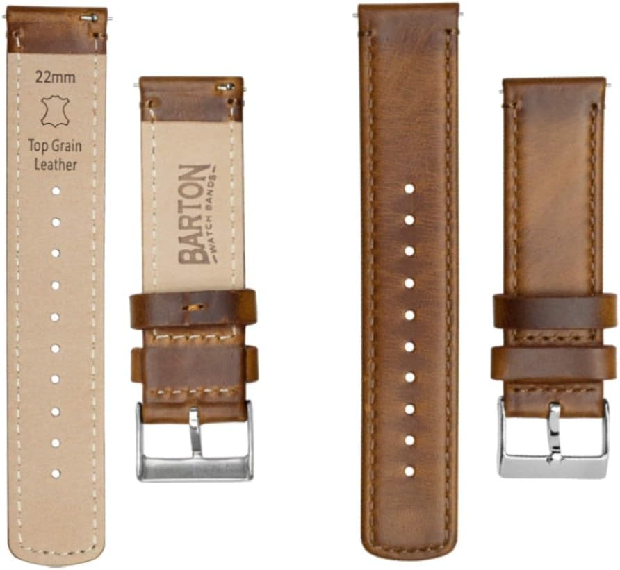 HOTBARTON WATCH BANDS - Top Grain Leather Watch Bands Compatible with Apple Watch Models - 1, 2, 3, 4, 5, 6, 7, 8, 9, 10, SE, Ultra & Ultra 2