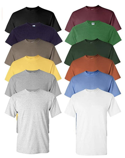 HOTEVERYDAY TEES Men's Heavy Cotton Tee (Pack of 12), Assorted Mixed Color Small to 5XL