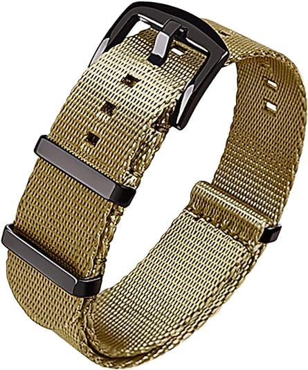 HOTRitche Military Ballistic Nylon Watch Strap with Heavy Buckle 18mm 20mm 22mm Premium Nylon Watch Bands for Men Women