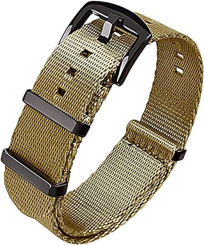 HOTRitche Military Ballistic Nylon Watch Strap with Heavy Buckle 18mm 20mm 22mm Premium Nylon Watch Bands for Men Women