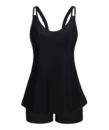 HOTArolina Tankini Swimsuits for Women Tummy Control Two Piece Bathing Suits Flowy Swim Tops with Boy Shorts