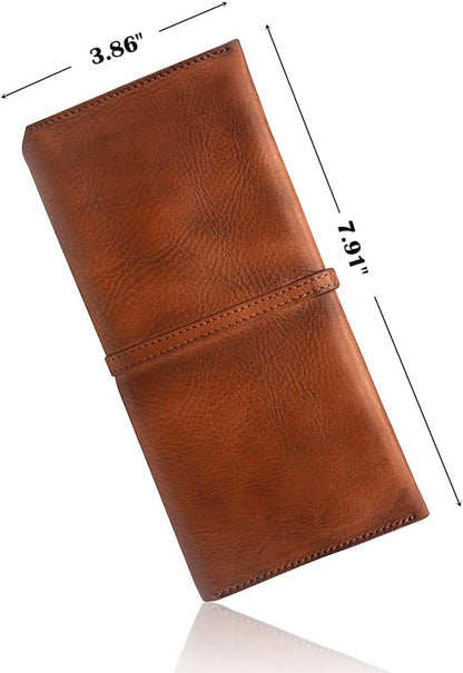 HOTWallets for Women Genuine Leather Card Organizer Dip Dye Coin Purse Ladies Ultrathin Wallets