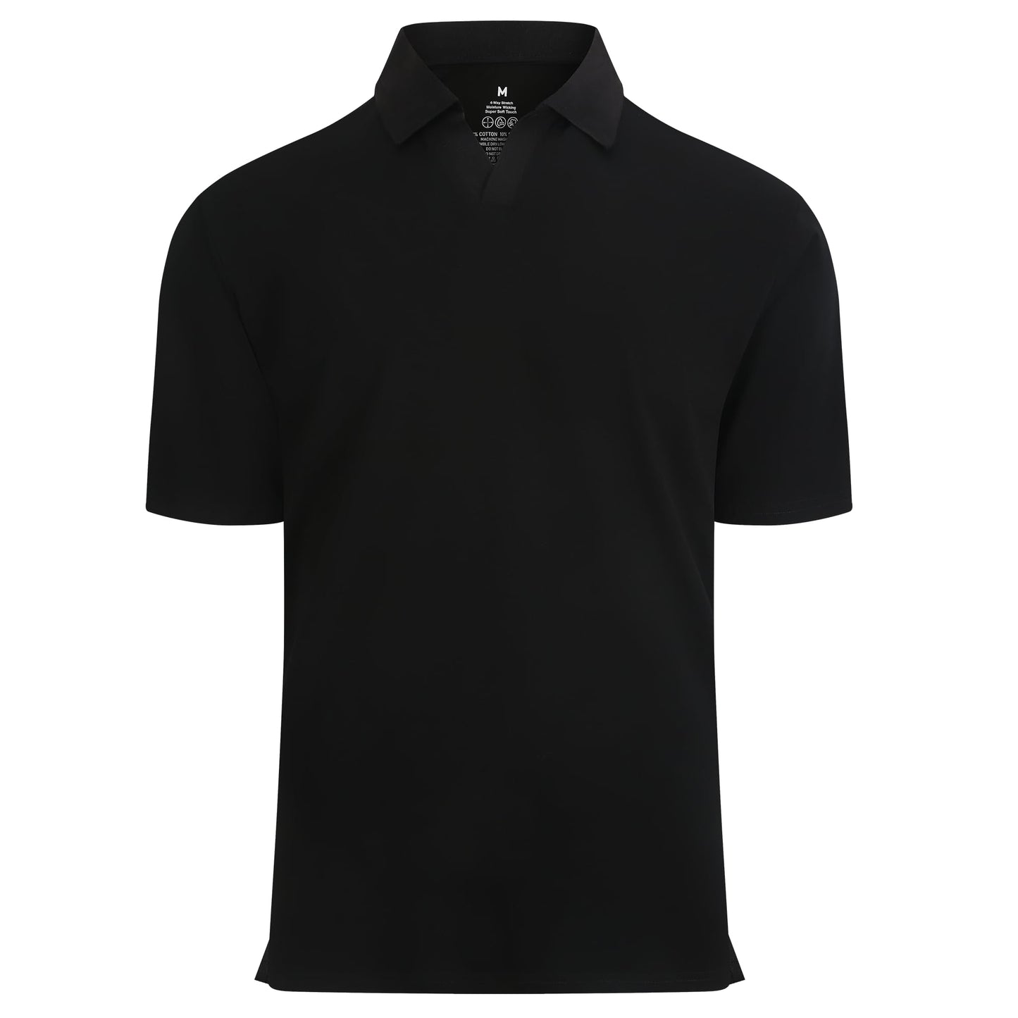 HOTEsabel.C Jacquard Golf Shirts for Men Dry Fit Short Sleeve Collared Polo | Moisture Wicking, Athletic Fit, 4-Way Stretch for Comfort, Wrinkle Free, Lightweight, Ideal for Golf, Casual & Work Wear