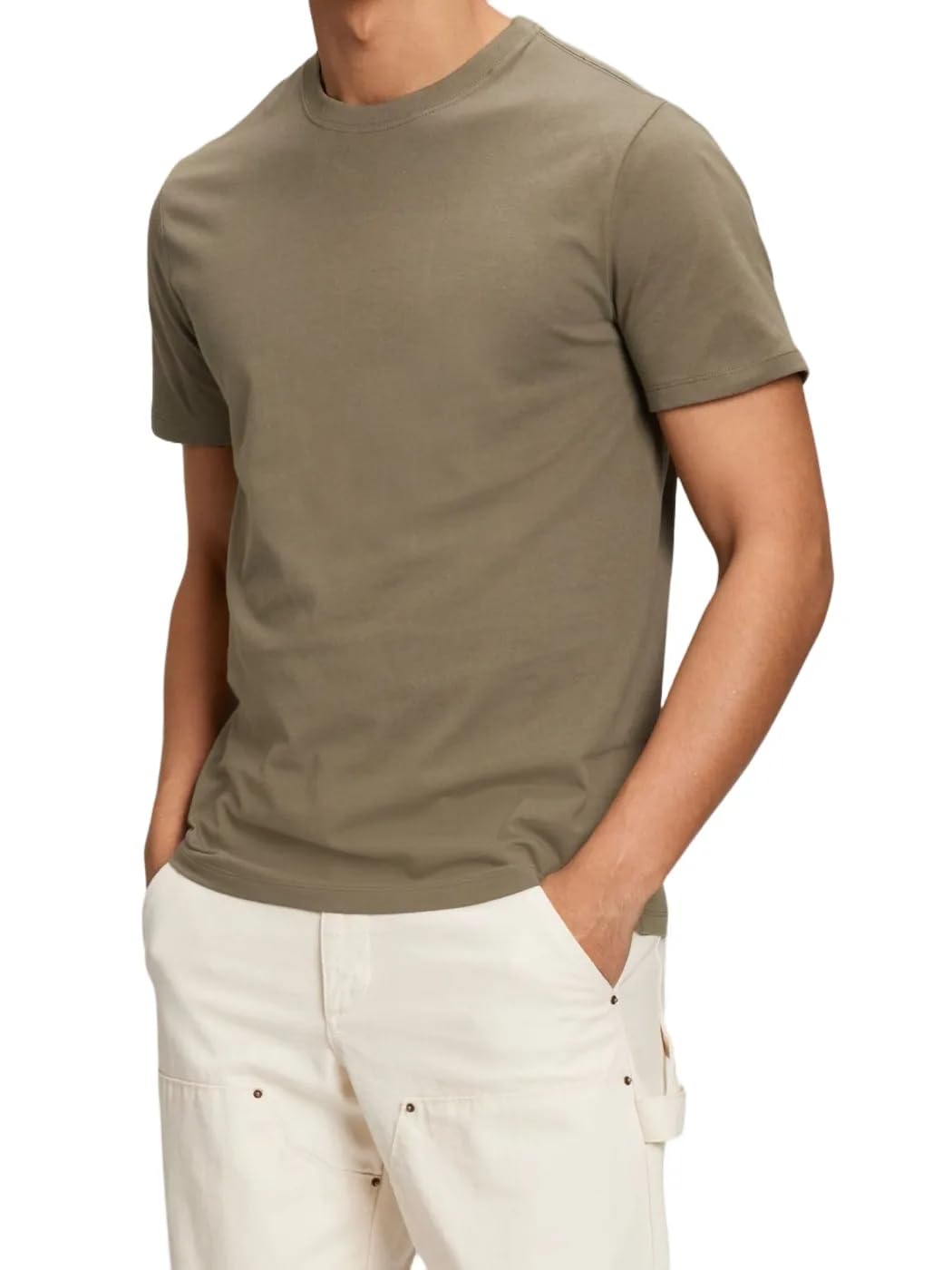 HOTGap Mens Everyday Soft Crewneck T-Shirt Tee