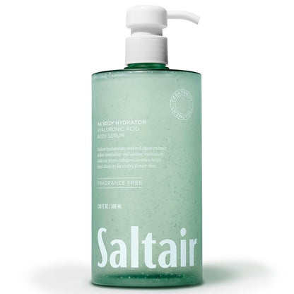 HOTSaltair Hyaluronic Acid Body Serum – Hydrating Body Lotion for Smoother Looking Skin – Sheer Gel Moisturizer with Sodium Hyaluronate & Red Algae – Fragrance-Free HA Hydrator – 13oz Pump Bottle
