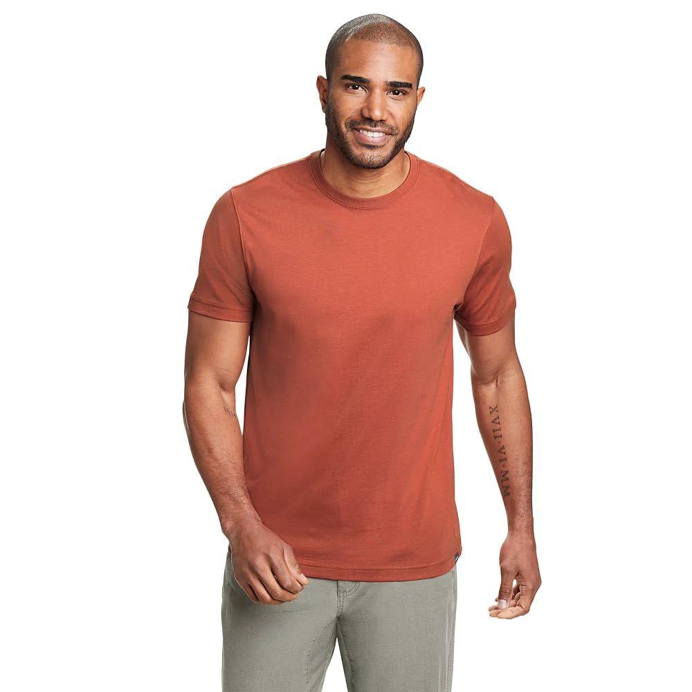 HOTEddie Bauer Men's Legend Wash Classic Short Sleeve Cotton Tee Crewneck T-Shirt