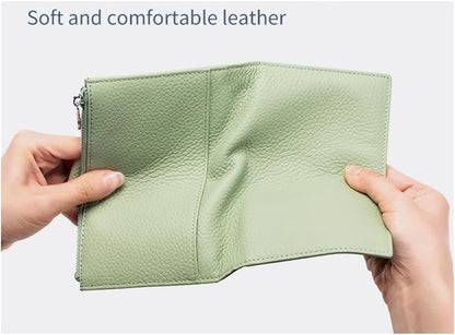 HOTJONON Wallet Women Rfid Blocking Small Compact Bifold Luxury Leather Pocket Wallet Ladies Small Purse with ID Window (Pink)