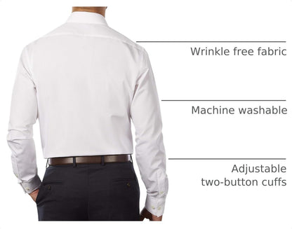 HOTVan Heusen Mens Dress Shirt Regular Fit Poplin Solid