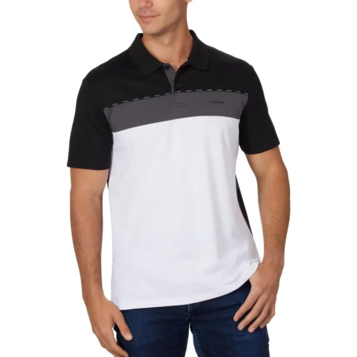 HOTCalvin Klein Men's Liquid Touch Polo