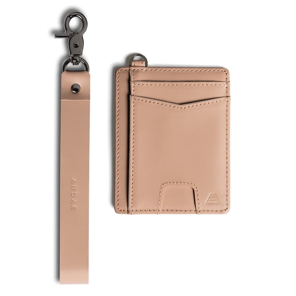 HOTAndar The Denner Beautiful Premium Slim Card Holder RFID Blocking Card Holder Wrislet Wallet for Women (Ivory)