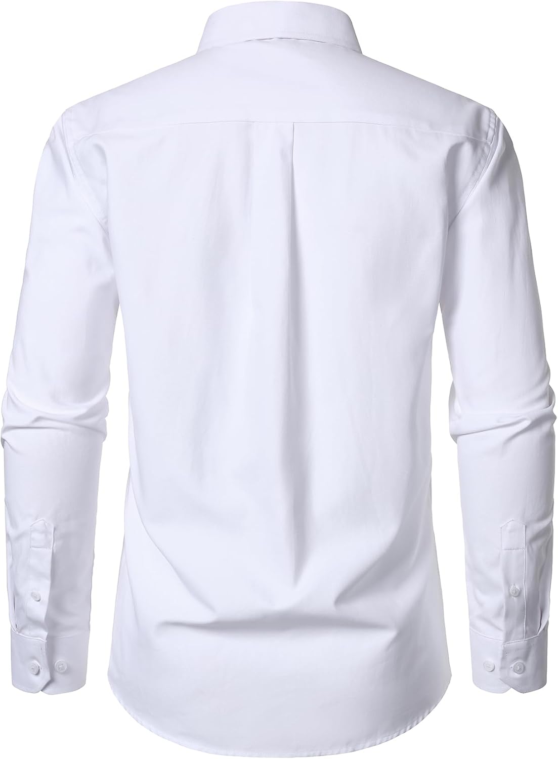 HOTJEMITOP Men's Classic Lightweight Oxford Button Down Collar Shirts Business Casual Long Sleeve Dress Shirt with Pocket
