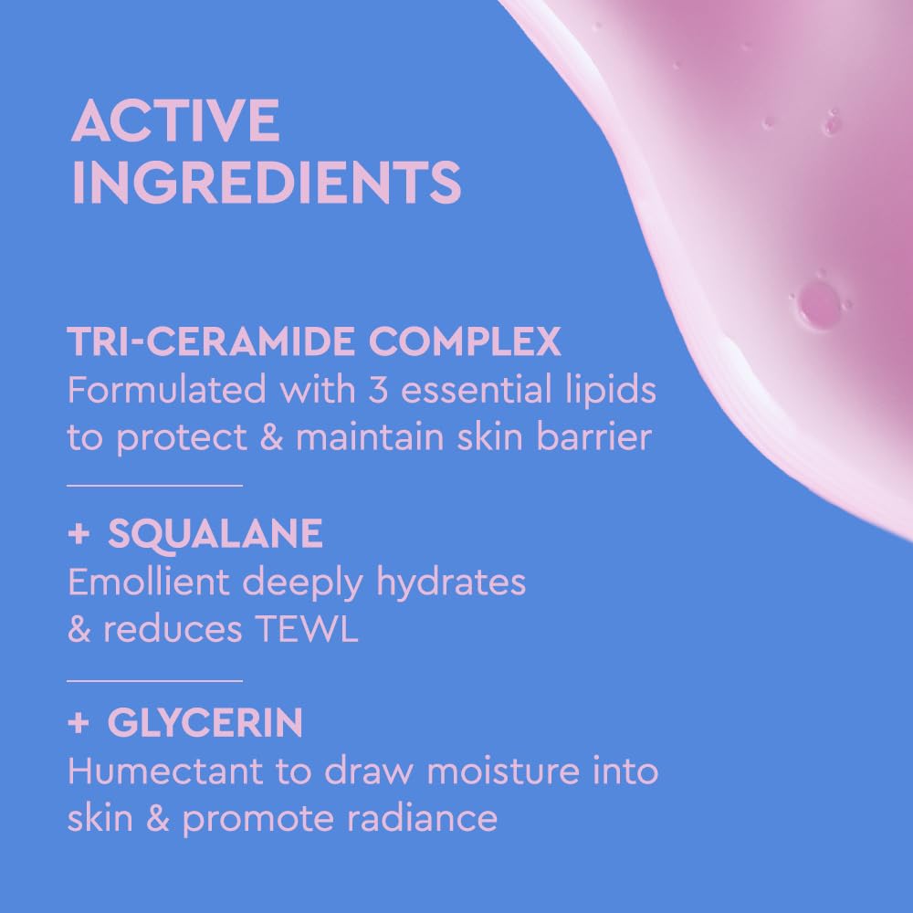 HOTBYOMA Hydrating Serum - Moisturizing Facial Serum with Squalane, Glycerin & Ceramides - Hydrating for Glowing, Dewy Skin - 1.01 fl. oz