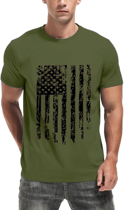 HOTMens Air Force Patriotic Shirts American Flag T-Shirt 4th of July Short Sleeve USA Memorial Day Tee Tops