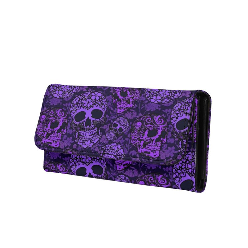 HOTTie Dye Color Slim Long Wallet for Women Hippie Style Colorful Zipper Coin Purse Card Holder, Tie-dye Rainbow Extra Capacity PU Leather Checkbook Wallet with ID Window