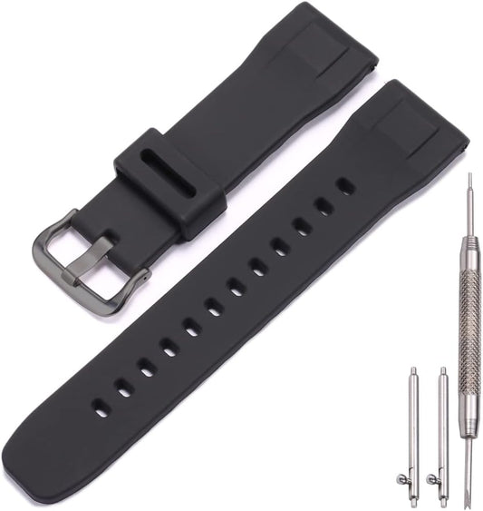 HOTwaterproof Silicone watchband Compatible with Casio Protrek PRG650 600 PRW6600 Men's sports Replacement Strap Bracelet 24mm Quick release Watch Strap