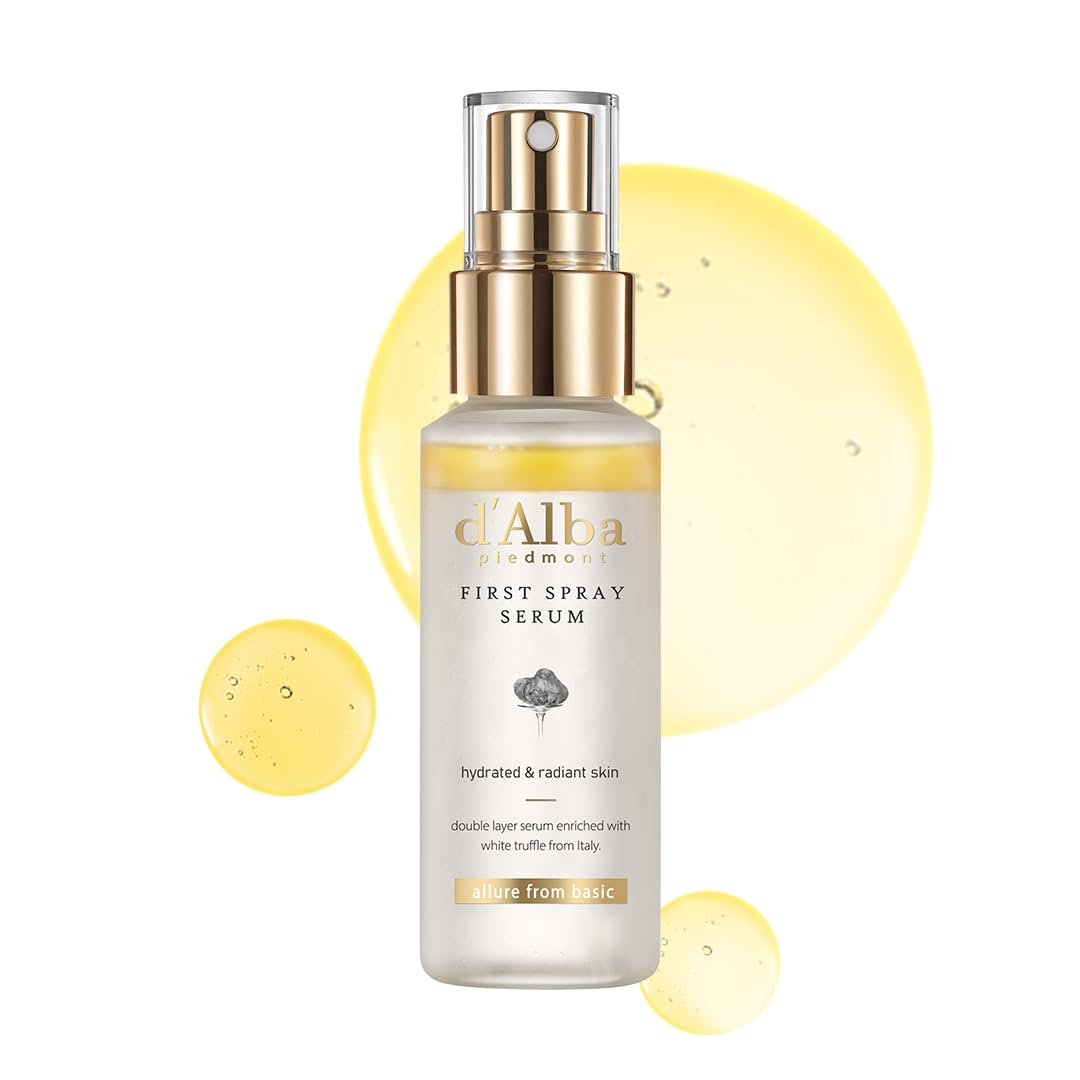 HOTd'alba Piedmont Italian White Truffle First Spray Serum, Vegan Skin Care, Light-weight Face Moisturizer, Glow Serum for Radiant Skin, Non Comedogenic, All In One Mist, Korean Skin Care (3.38 fl oz.)