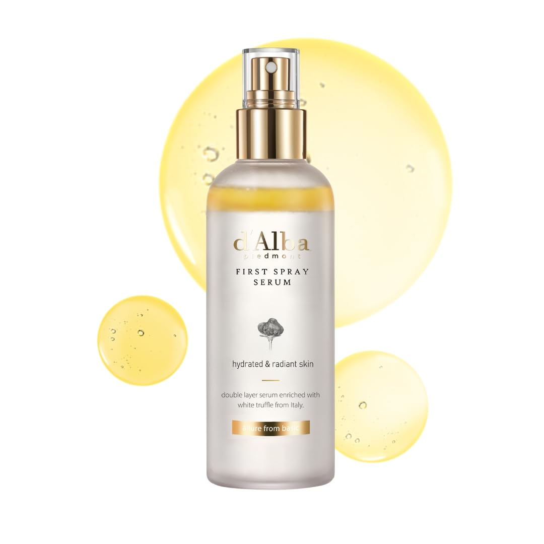HOTd'alba Piedmont Italian White Truffle First Spray Serum, Vegan Skin Care, Light-weight Face Moisturizer, Glow Serum for Radiant Skin, Non Comedogenic, All In One Mist, Korean Skin Care (3.38 fl oz.)