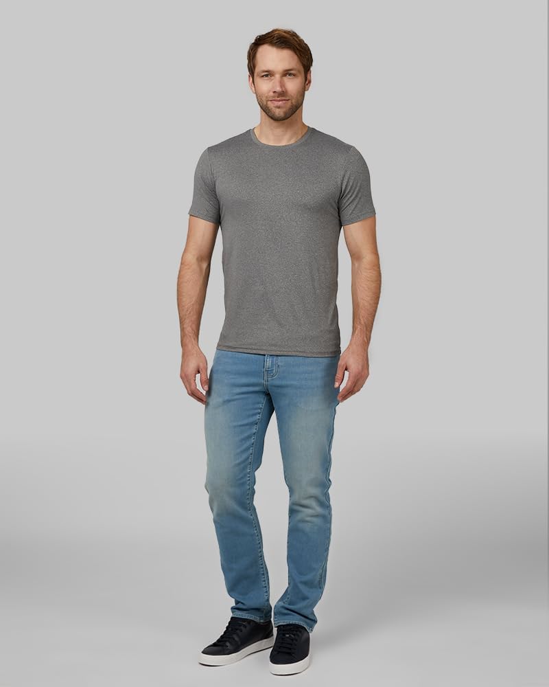 HOT32 Degrees Men's 4 Pack Cool Classic Crewneck T-Shirt, Anti-Odor, Quick Drying, 4-Way Stretch