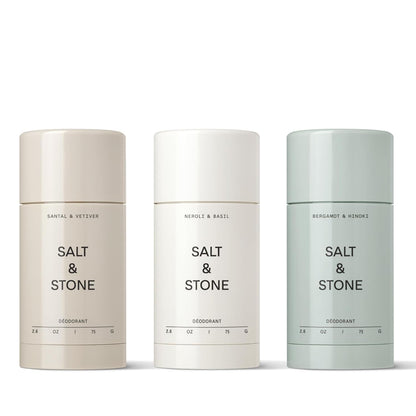HOTSalt & Stone Aluminum-Free Deodorant, Women & Men Santal & Vetiver 2.6 oz | Extra Strength 48 Hour Protection, Gender Neutral Scent, Made with Niacinamide, Spirulina, Magnesium & Antioxidants
