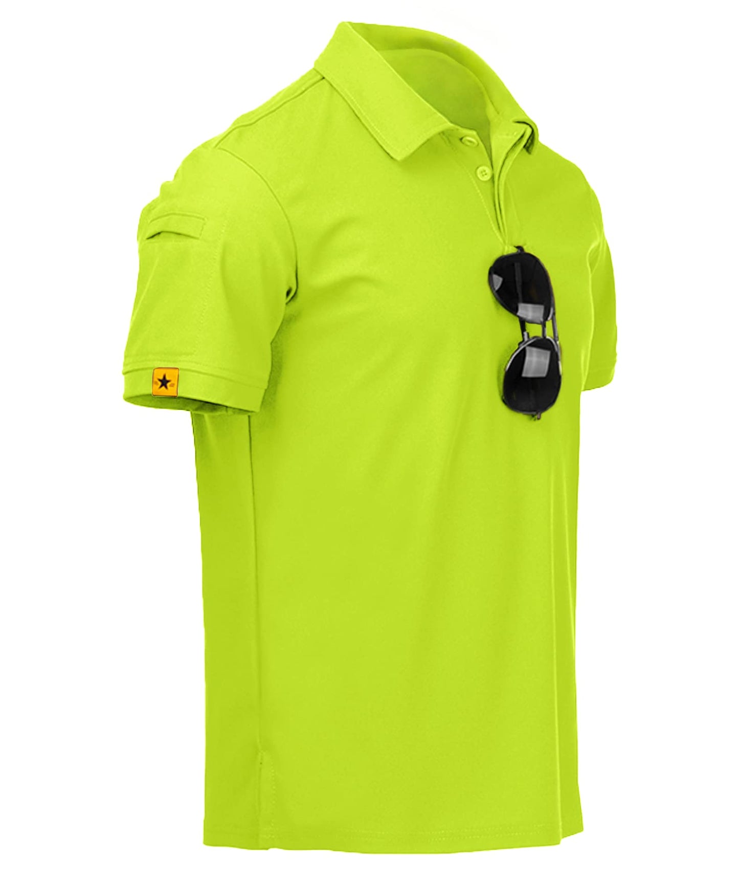 HOTV VALANCH Mens Polo Shirts Short Sleeve Moisture Wicking Golf Polo Athletic Collared Shirt Tennis T-Shirt Tops
