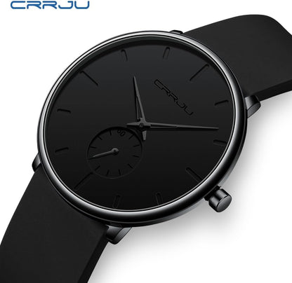 HOTCRRJU Men’s Women Watch Casual Stylish Waterproof Quartz Unisex Wristwatches, Ultra Thin Watches for Men Women, Colorful Silicone Band
